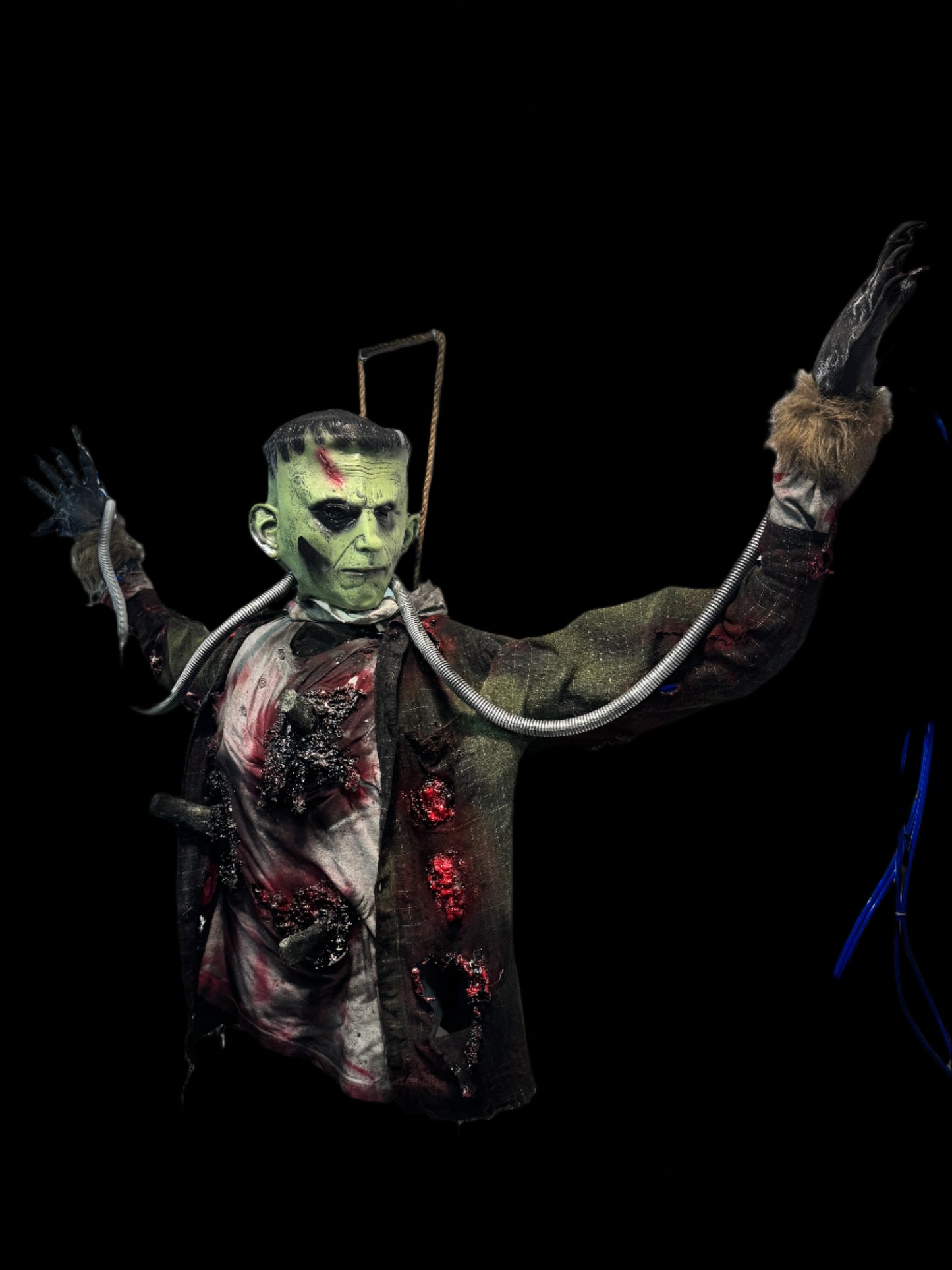 Torso of Frankenstein on Chains