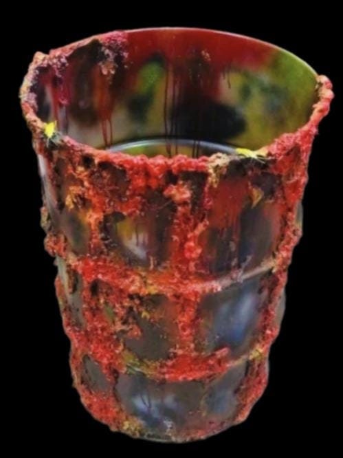 Animated props Jumping barrel - horror decoration for haunted house, ghost train and attraction of fear