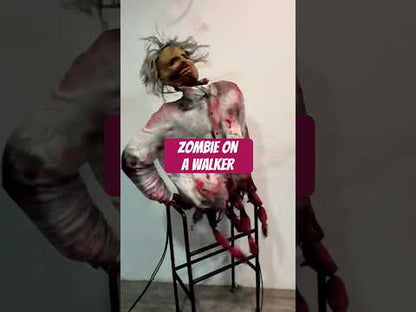 Zombi en un andador con tripas